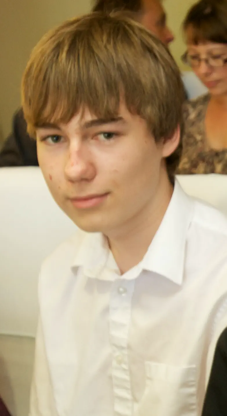 A young me, dressed smartly