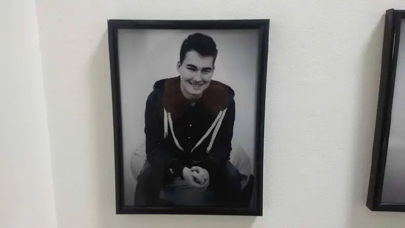 A black and white photo of me