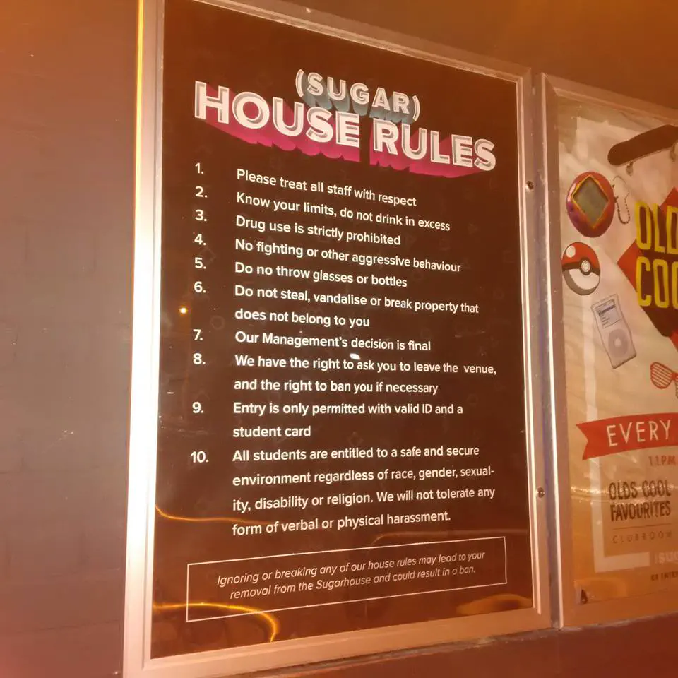Sugarhouse rules poster