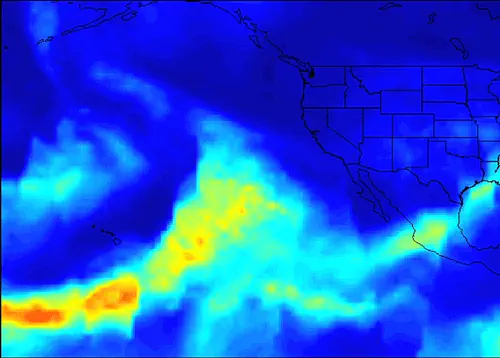Series of Storms Battering California Tracked by NASA's AIRS Instrument