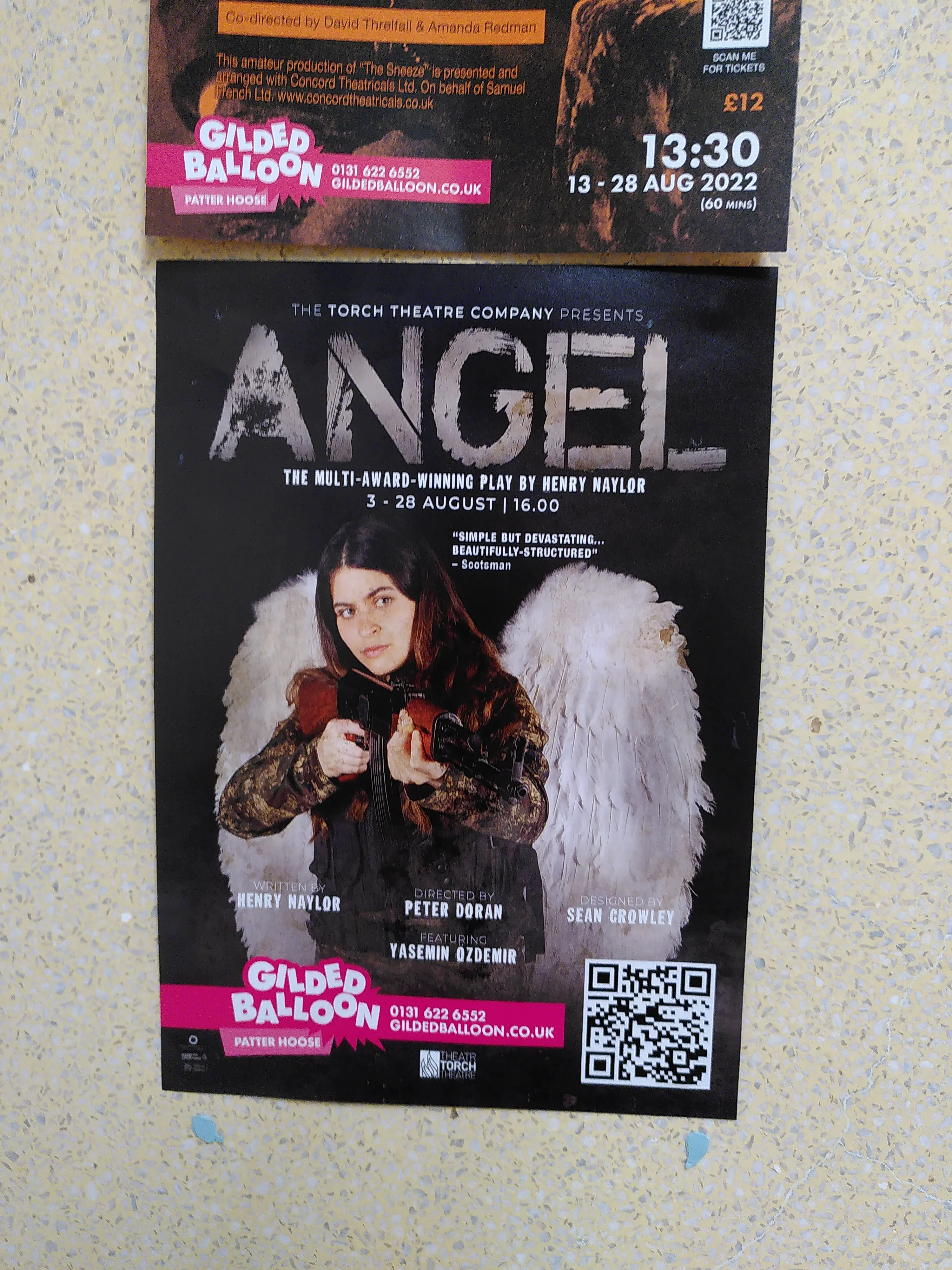 The poster for Angel, a play about Rojava