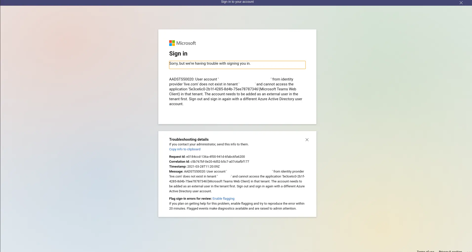 A screenshot of Microsoft Teams