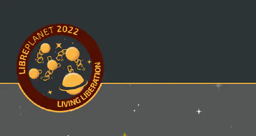 LibrePlanet 2022 logo
