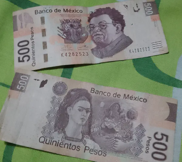 Two 500-peso notes
