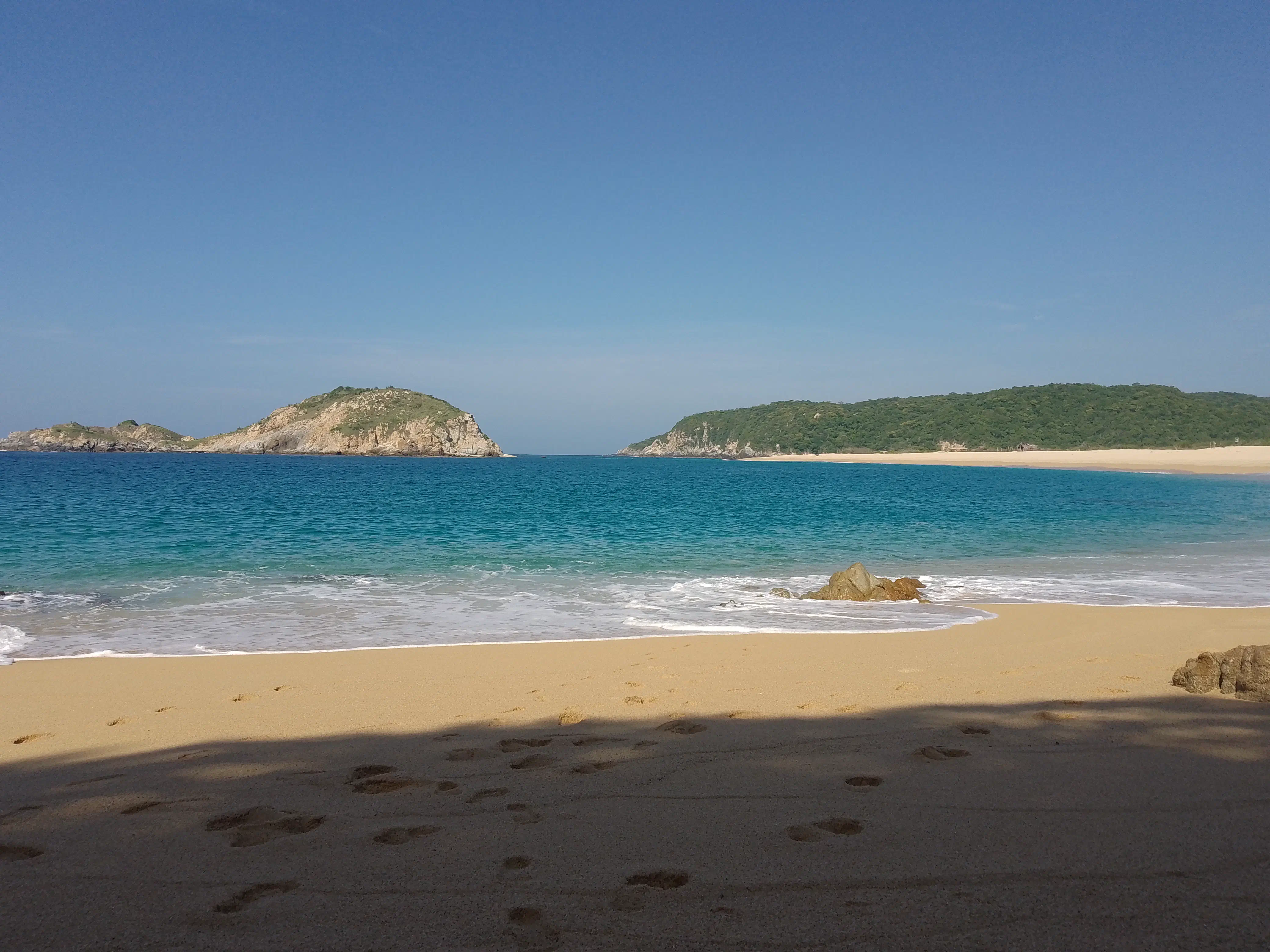 Beach with island