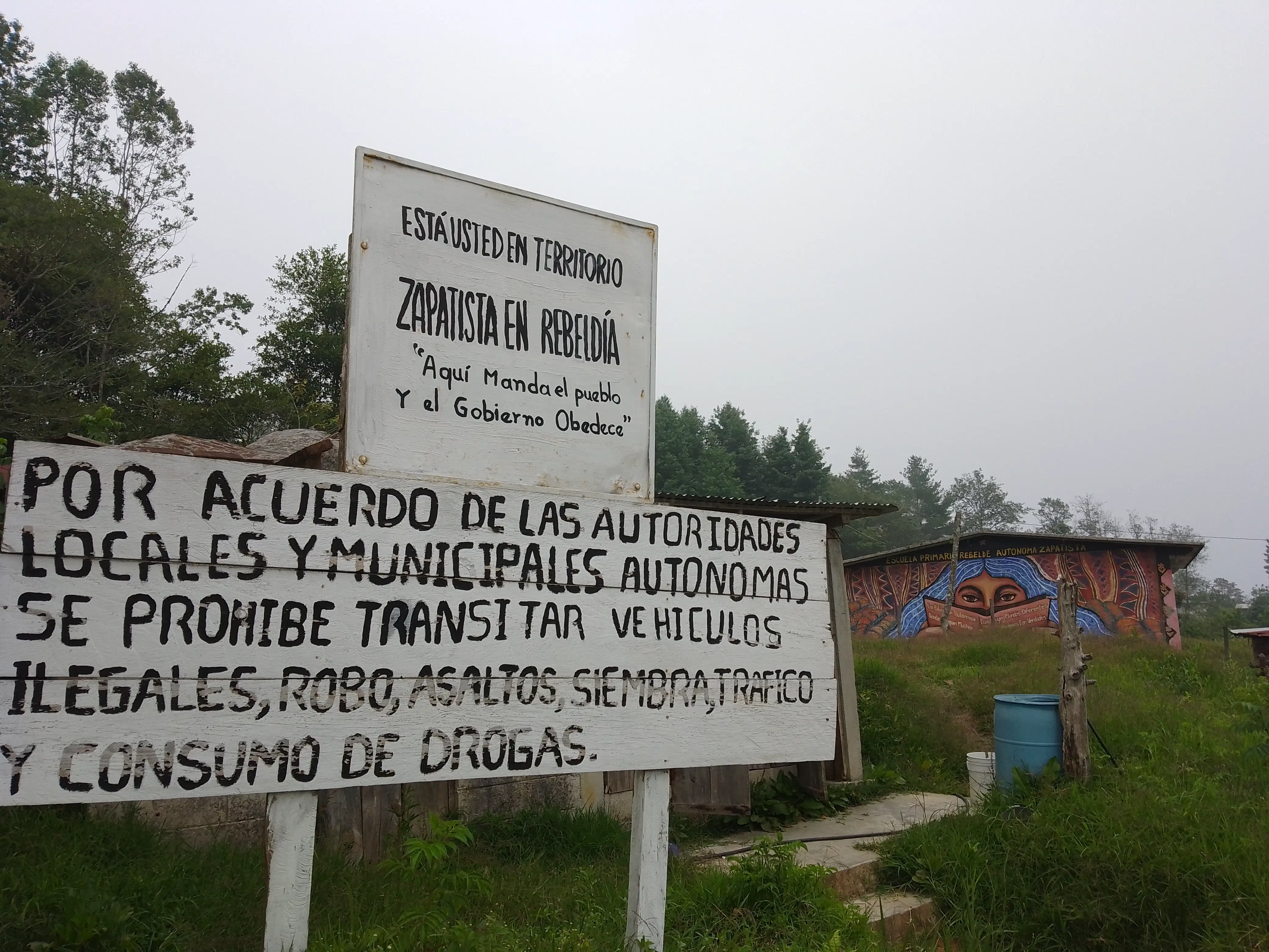 Hand-painted sign