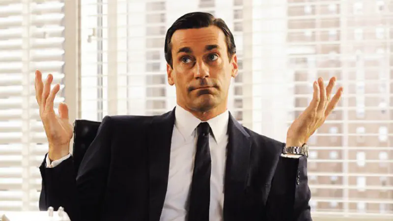 Don Draper shrugging