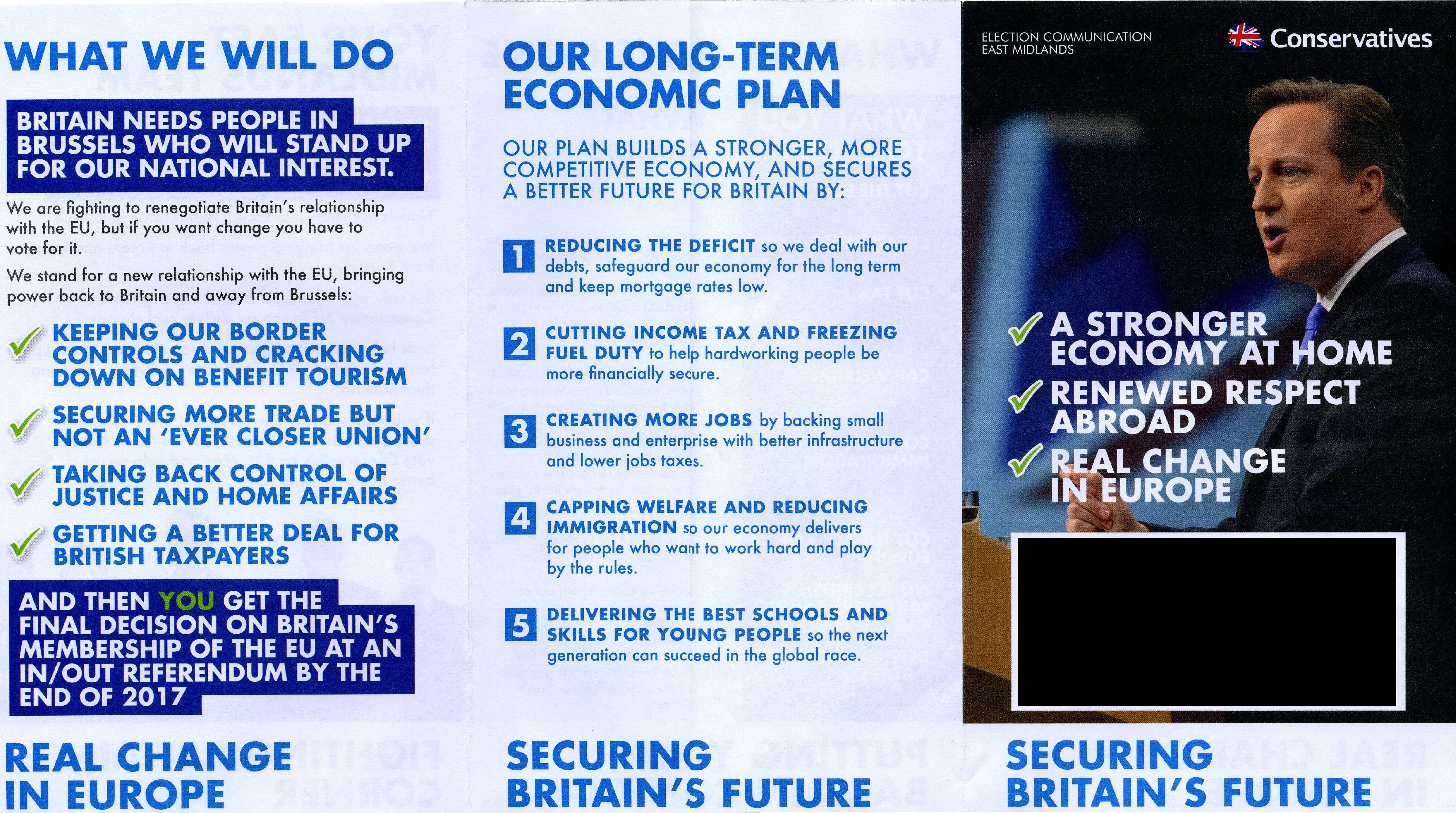 Conservatives leaflet