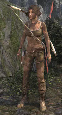 Alternate muddy Lara Croft skin