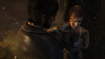Lara Croft being assaulted