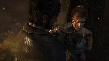 Lara Croft being assaulted