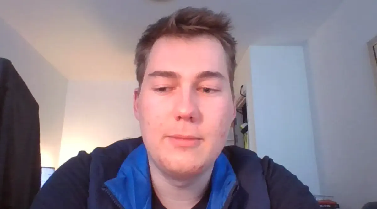 The author in his living room