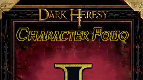 Dark Heresy Character Folio cover
