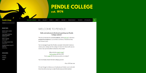 Pendle College Web Site