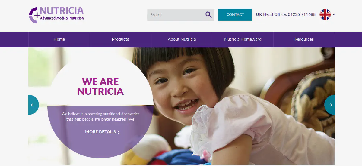 Nutricia Web Site