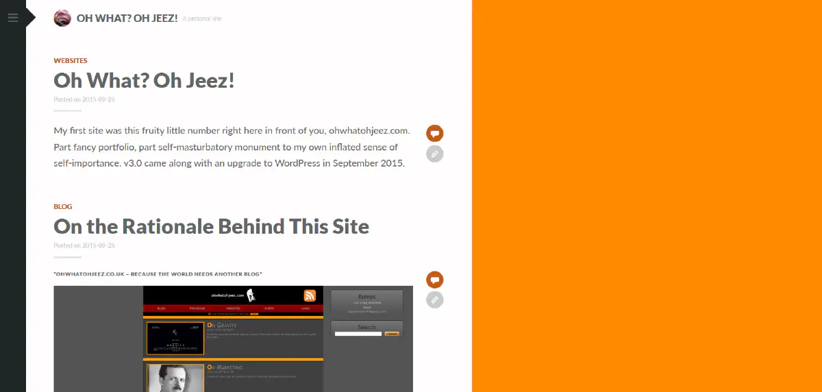 Oh What? Oh Jeez! Web Site