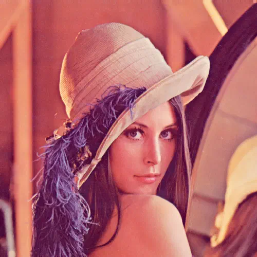 Well-known Standard Test Image "Lenna"