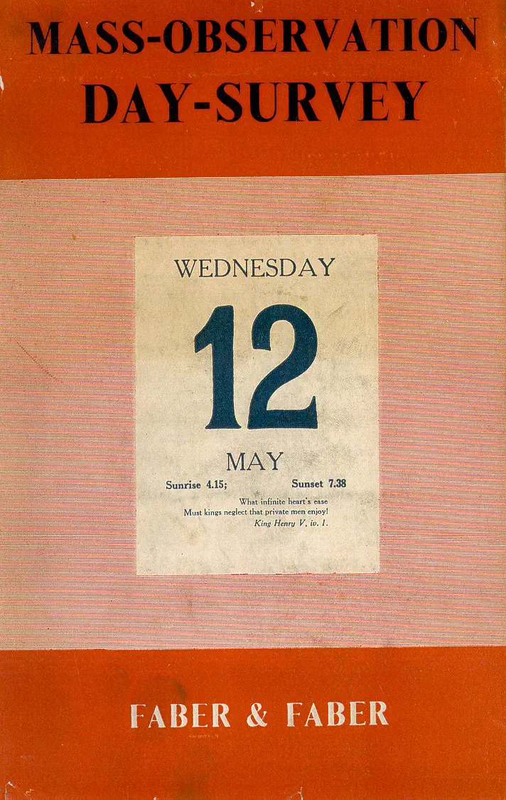Mass Observation Day Survey book cover