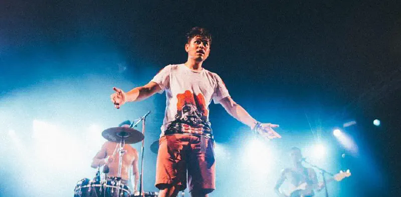 Man standing on a stage