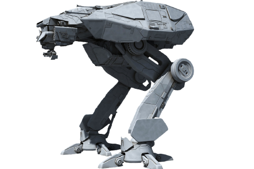 Sci-fi robot walker