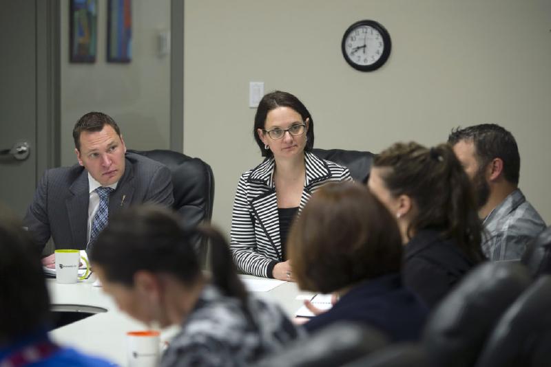 People in a meeting