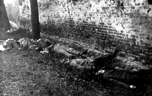 Dead revolutionaries in Berlin after summary execution, March 1919